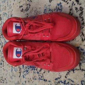 Champion 3 on 3 Hi tops Red